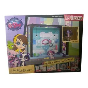 Littlest Pet Shop playset 35 pieces Say Ahh to the spa style set
